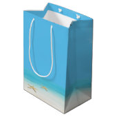 Sac Cadeau Moyen Picket D'Anniversaire Sur Chaise De Plage (Dos Angle)
