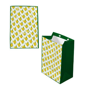 Sac Cadeau Moyen Pickle & Fresh Collection à motif floral