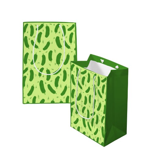 Sac Cadeau Moyen Pickle & Fresh Collection patterned
