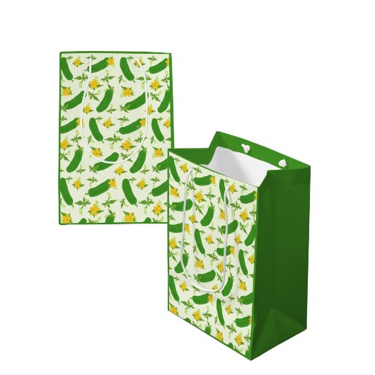 Sac Cadeau Moyen Pickle & Fresh Collection patterned