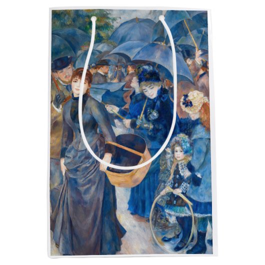Sac Cadeau Moyen Pierre-Auguste Renoir - Les Parapluies (Devant)