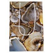 Sac Cadeau Moyen Pierres de géode poli (Dos)