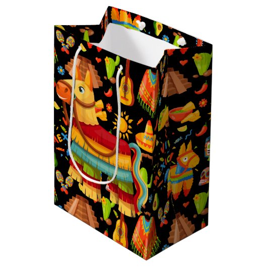 Sac Cadeau Moyen Pinata mexicain (Devant Angle)