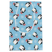Sac Cadeau Moyen Pingouins (Devant)