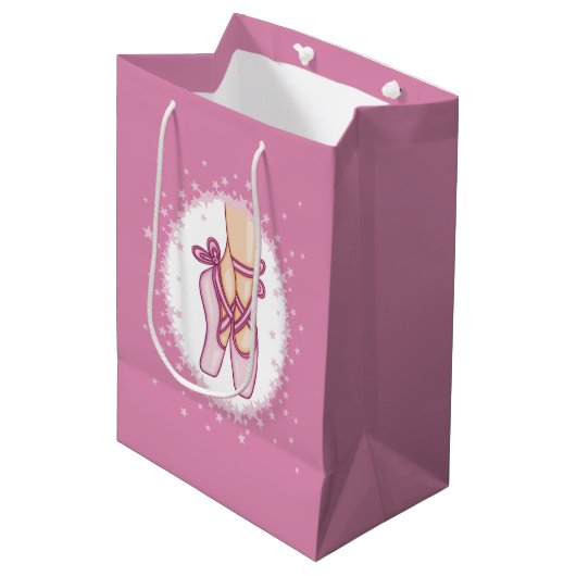 Sac Cadeau Moyen Pink ballerina shoes (Devant Angle)