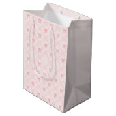 Sac Cadeau Moyen Pink Bow Aesthetic Notebook – Cute & Feminine (Dos Angle)
