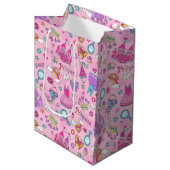 Sac Cadeau Moyen Pink Fairytale Princess (Devant Angle)
