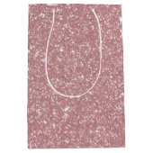 Sac Cadeau Moyen Pink Glitter Christmas Gift Bag  (Devant)
