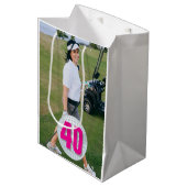 Sac Cadeau Moyen Pink Lady Golf-40 Thème (Devant Angle)