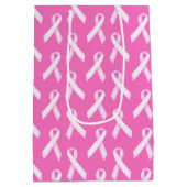 Sac Cadeau Moyen Pink Ribbon Pattern – Breast Cancer Awareness (Dos)