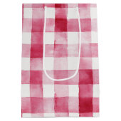Sac Cadeau Moyen Pink White Stripes Birthday (Dos)