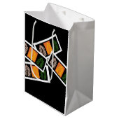 Sac Cadeau Moyen Pinnate funky (Devant Angle)