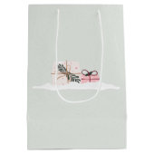 Sac Cadeau Moyen Pique-nique de Noël plein de cadeaux (Dos)