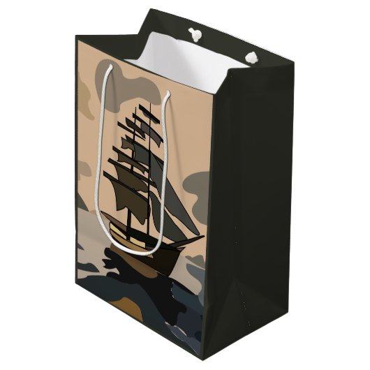 Sac Cadeau Moyen Pirate Pirate Navire Aventure Pirate (Devant Angle)