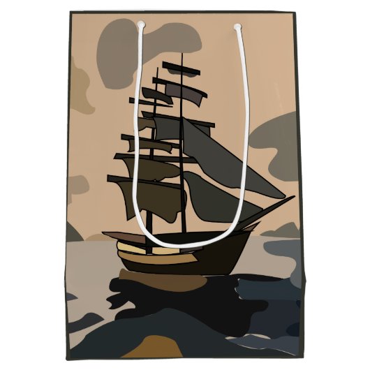 Sac Cadeau Moyen Pirate Pirate Navire Aventure Pirate (Dos)