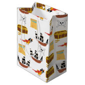 Sac Cadeau Moyen Pirate Ship Treasure Motif à thème de coffre (Dos Angle)