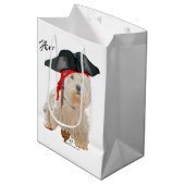 Sac Cadeau Moyen Pirate Westie (Devant Angle)