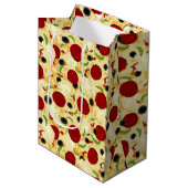 Sac Cadeau Moyen Pizza Topping (Devant Angle)
