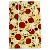 Sac Cadeau Moyen Pizza Topping (Dos)