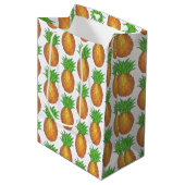 Sac Cadeau Moyen Plage d'ananas tropicale Hawaiian Island Imprimer (Devant Angle)