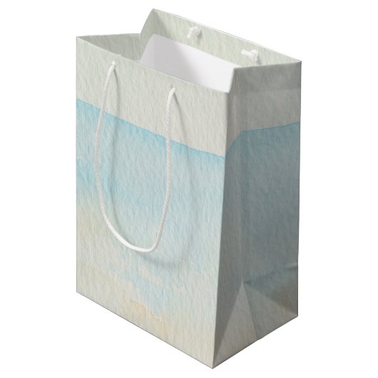 Sac Cadeau Moyen Plage tropicale (Devant Angle)