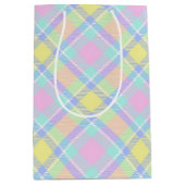 Sac Cadeau Moyen Plaid pastel (Devant)