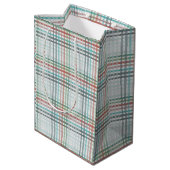 Sac Cadeau Moyen Plaid pastel (Dos Angle)