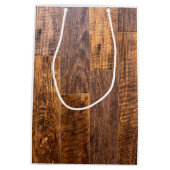 Sac Cadeau Moyen Planches en bois (Dos)