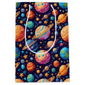 Sac Cadeau Moyen Planètes célestes et étoiles (Devant)