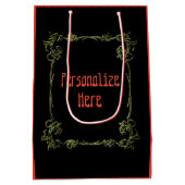 Sac Cadeau Moyen Plante de cloche Jingle dans une cage à oiseaux Ar (Dos)