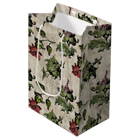 Sac Cadeau Moyen Plante de sorcière apothecaire | Herbes botaniques (Devant Angle)