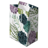 Sac Cadeau Moyen Plante Happiness Collection Motif Succulent (Dos Angle)