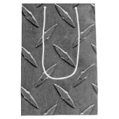 Sac Cadeau Moyen Plaque de diamant gris (Dos)