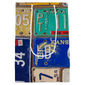 Sac Cadeau Moyen Plaques de camionnettes et d'anciens permis (Dos)