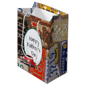 Sac Cadeau Moyen Plaques de camionnettes et d'anciens permis (Devant Angle)