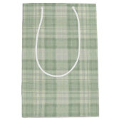 Sac Cadeau Moyen Plat vert sauge clair (Devant)