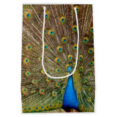 Sac Cadeau Moyen Plumes de queue de paon (Dos)