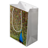 Sac Cadeau Moyen Plumes de queue de paon (Dos Angle)
