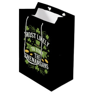 Sac Cadeau Moyen Plus susceptible de commencer la farce St Patricks