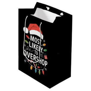 Sac Cadeau Moyen Plus susceptible de trop magasiner Escouade de mag