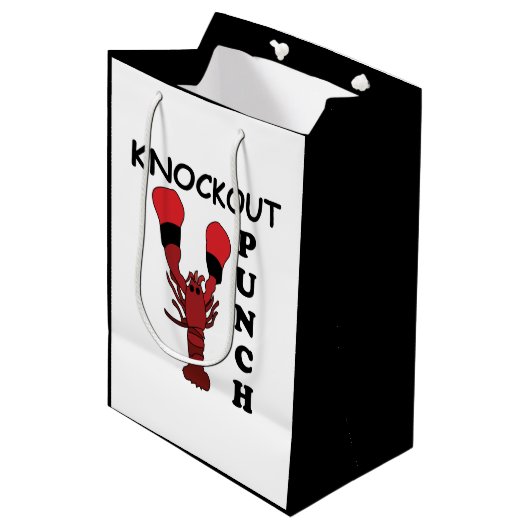 Sac Cadeau Moyen Poignée à bec de langouste (Devant Angle)