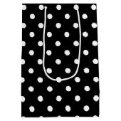 Sac Cadeau Moyen Point de polka noir (Dos)