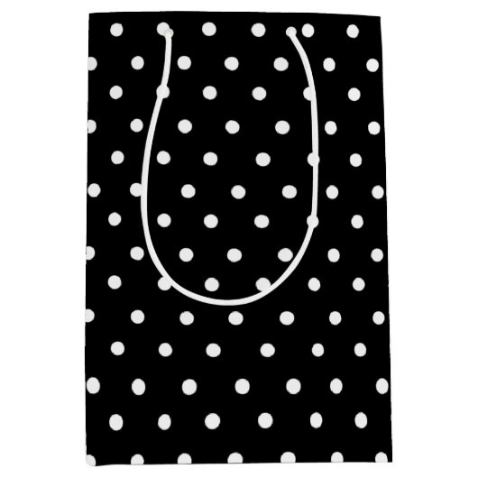 Sac Cadeau Moyen Point noir (Devant)
