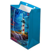 Sac Cadeau Moyen Point phare (Devant Angle)