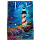 Sac Cadeau Moyen Point phare (Dos)