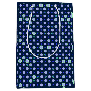 Sac Cadeau Moyen Point Polka 03.Blue.Green DBlue BG