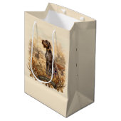 Sac Cadeau Moyen Pointer allemand à poil dur (Devant Angle)