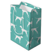 Sac Cadeau Moyen Pointer Chien Chien Chiot Anglais Setter (Dos Angle)