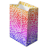 Sac Cadeau Moyen Points colorés abstraits (Dos Angle)