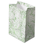 Sac Cadeau Moyen Points Confetti de menthe (Dos Angle)